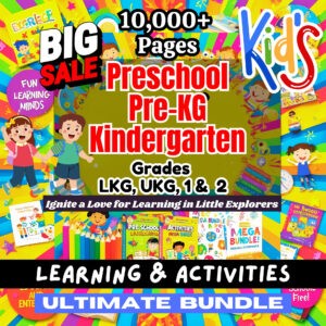 Unlock Fun Learning with Our Kindergarten Activities & Learning Bundle!