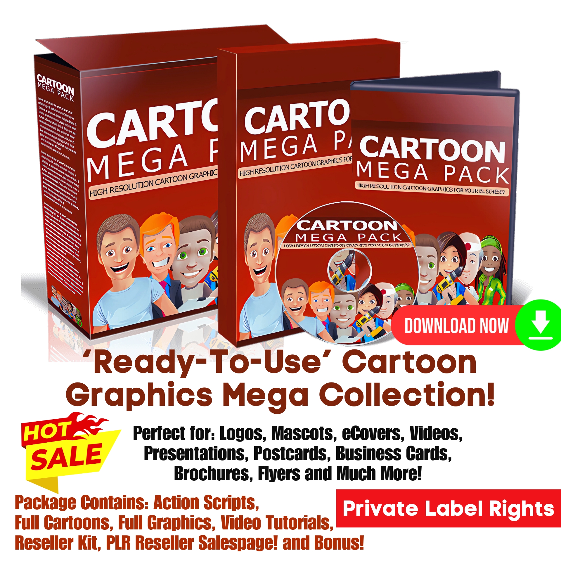Cartoon Mega Pack - PLR Bundle