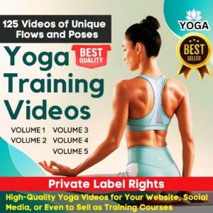 Yoga Training Videos - Vol 1 to Vol 5 - PLR (Video Training)